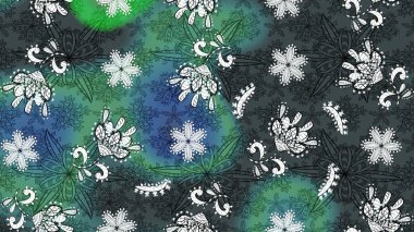 Düz Çiçek Elementleri Tasarımı. Renkli Bahar Teması eskiz kalıbı. Parlak arkaplan eskiz desenli çiçekli fantezi tasarımı.