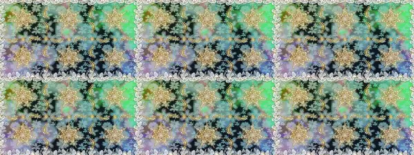 Düz elle çizilmiş klasik koleksiyon. Raster altın pürüzsüz desen. Arkaplan, kumaş, altın duvar kağıdı. Altın elementlerle nötr renklerde altın desen.