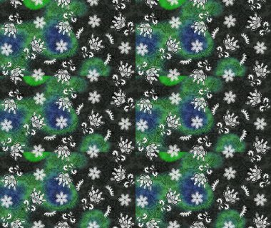 Raster Illustrasyon 'daki Çiçek Deseni' nin son moda çizimi. Renkli Yaz Temalı eskiz kalıbı. Güzel kumaş deseni. Düz Çiçek Elementleri Tasarımı.