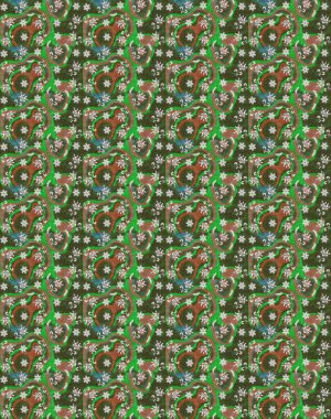 Düz Çiçek Elementleri Tasarımı. Çiçek deseni. Raster güzel kumaş deseni çiziyor. Renkli Bahar Teması çizim şablonu.