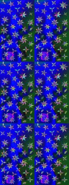 Güzel kumaş deseni. Raster illüstrasyonu. Bahar çiçekli güzel bir çiçek deseni..