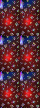 Anti-stres için soyut örnek sayfası. Kahverengi ve kırmızı renklerde. Raster illüstrasyonu.