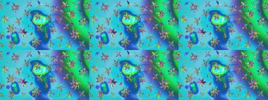 Çizim çiçek deseni duvar kağıdı, web sitesi arka planı, ambalaj kağıdı, davetiye, broşür, afiş veya web sitesi için kullanılabilir. Karalama elementleri. El çizimi Raster illüstrasyonu.