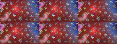 Kahverengi ve kırmızı el çizimi desen. Sanat ilham verici ve kırmızı stil çiçekler ve arka plan bırakır. Karalama çiçekleri çizim kalıbı. Raster deseni.