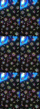 Çiçek kompozisyonu, el boyası, hassas şablon. Sevgililer günü ve tebrik kartı konsepti için şık bir davetiye. Üst manzara, yumuşak gri ve mavi renk. Manzaralı çiçek deseni.