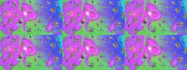 Sınır Kızılderili çiçekli paisley patten. Raster Henna tarzı. Taslak süsleme izi. Tebrik kartı geçmişi, boyama kitabı, arkaplan ve tekstil için kullanılabilir. Etnik Mandala havlusu.