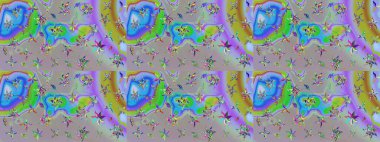 Parlak çiçekli kolaj çiçekleri tarafsız ve gri. Çiçekli zambakların eskiz geçmişi. Çiçek tasarımı için inanılmaz kolaj cennet tarzı..