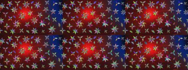 Süslü kumaş deseni. Raster deseni. Çiçekli çiçek deseni, suluboya..