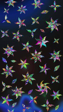 Çiçek arkaplanlı soyut zarafet eskiz deseni. Raster Güzel kumaş deseni.