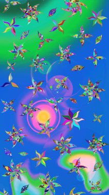 Güzel kumaş deseni. Güzel suluboya yaz çiçekleri deseni..