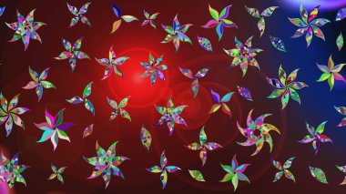 Elle çizilmiş sonbahar çiçeği deseni. Renkli kahverengi ve kırmızı çizim kalıpları. Tekstil ve kapak tasarımı için mükemmel. Doodle tarzı. Kahverengi ve kırmızı renkte çiçekler.