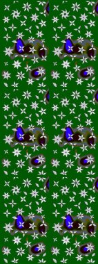 Raster illüstrasyonu. Küçük çiçekteki sevimli çiçek deseni. Güzel kumaş deseni. Güzel karalamalı çiçek deseni çiz..