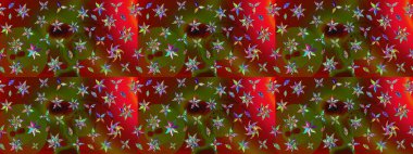 Tomurcukları çiçek olan sevimli bir çiçek deseni. Raster illüstrasyonu. Kumaş, tekstil, duvar kağıdı baskısı için. Eski usul. Raster. Taslak arkaplan.