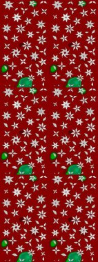 Hediye ambalaj kağıdı, tebrik kartları, posterler ve pankart tasarımı. Raster düz çiçek çizim deseni. Kırmızı ve nötr renkte çiçekler.