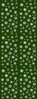 Elle boyanmış suluboya resim çizimleri, çiçekler ve bitkiler. Yeşil ve nötr renkte çiçekler.