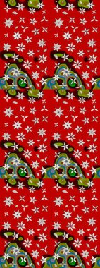 Raster illüstrasyonu. Modaya uygun kumaş deseni. Tony 'nin kumaş kalıbını çiz. Küçük çiçekte sevimli çiçek deseni var..