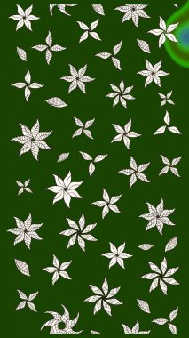 Küçük bir çiçekte eskiz deseni. Raster illüstrasyonu. Hoş bir çiçek geçmişi var. Güzel kumaş deseni.