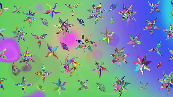 Çiçek kompozisyonu, el boyası, hassas şablon. Sevgililer günü ve tebrik kartı konsepti için şık bir davetiye. Üst manzara, yumuşak yeşil ve mavi renkli. Manzaralı çiçek deseni.