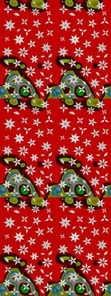 Raster illüstrasyonu. Modaya uygun kumaş deseni. Tony 'nin kumaş kalıbını çiz. Küçük çiçekte sevimli çiçek deseni var..