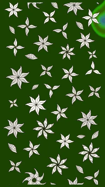 Küçük bir çiçekte eskiz deseni. Raster illüstrasyonu. Hoş bir çiçek geçmişi var. Güzel kumaş deseni.