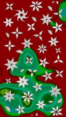 Karalama çiçeği. Güzel kumaş deseni. Zentangle soyut çiçekleri. Renkli Bahar Teması eskiz kalıbı. Raster illüstrasyonu. Düz Çiçek Elementleri Tasarımı.