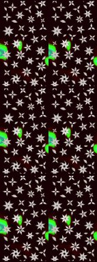 Siyah ve nötr renklerde çiçekler. Renkli Yaz Temalı eskiz kalıbı. Düz Çiçek Elementleri Tasarımı. Sevimli çiçek raster deseni.