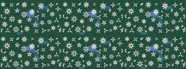 Süslü kumaş deseni. Çiçekli çiçek deseni, suluboya. Raster deseni.