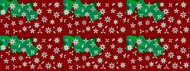 Küçük çiçekteki sevimli çiçek deseni. Raster illüstrasyonu. Güzel karalamalı çiçek desenli çizim. Güzel kumaş deseni.