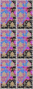 Raster Golden Mehndi kusursuz desen. Kına dövmeli süs çiçekleri, altın çıkartmalar, mehndi ve yoga tasarımı, kartlar ve parmak izleri. Gri renklerde desen.