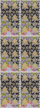 Kusursuz altın desen. Raster altın çiçek süsü brokar kumaş ve cam desenli. Altın elementli gri renkler. Çiçek desenli altın metal..