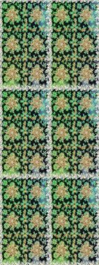 Gri renklerdeki altın element. Damask kusursuz yinelenen arkaplan. Barok tarzında altın çiçekli süs. Doku arkaplanı üzerine altın duvar kağıdı.