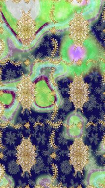 Geleneksel oryantasyon süsü. Klasik Raster altın desenini çiz. Klasik klasik klasik arka plan. Altın elementlerle nötr renklerde altın desen.