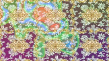 2019 Noel 'i, kar tanesi, yeni yıl. Tarafsız renklerde altın elementli klasik çizim kalıbı.