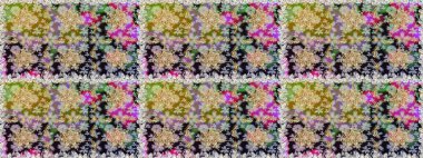 Barok tarzında altın çiçekli süs. Gri renklerdeki altın element. Antika altın tekrarlanabilir duvar kağıdı. Damask pürüzsüz tekrarlama deseni.