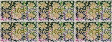 Raster altın desen. Doğu tarzı arabesk. Altın elementli gri renkler. Kusursuz altın desenli bukleler. Raster illüstrasyonu.