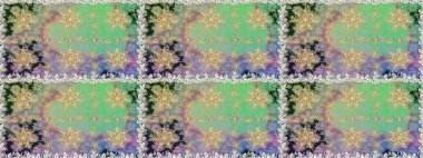 Barok tarzında kusursuz bir doğulu süsü. Raster geleneksel altın pürüzsüz desen nötr renkler üzerinde.