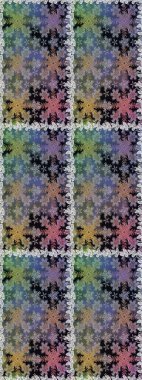 Raster Golden Mehndi kusursuz desen. Kına dövmeli süs çiçekleri, altın çıkartmalar, mehndi ve yoga tasarımı, kartlar ve parmak izleri. Gri renklerde desen.