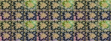 Barok tarzında kusursuz bir doğulu süsü. Gri renkli ve altın elementli geleneksel klasik altın sarısı desen.