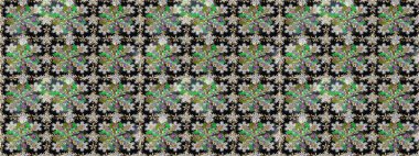 Kusursuz altın desen. Raster oryantal süs. Altın elementlerle gri renklerde altın desen.