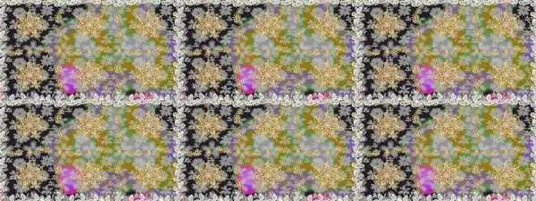 Geleneksel oryantasyon süsü. Gri renklerde, altın elementlerle kusursuz desen. Klasik klasik klasik arka plan. Kusursuz klasik raster altın desenli.