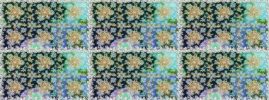 Şam, tasarım için kusursuz desen. Tarafsız renklerde, altın elementli pürüzsüz desen.