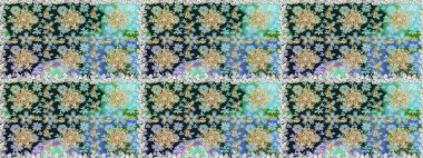 Şam, tasarım için kusursuz desen. Tarafsız renklerde, altın elementli pürüzsüz desen.