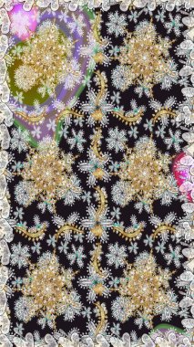 Kusursuz çiçek deseni. Gri renklerde grafiksel, modern, pürüzsüz desen. Duvar kâğıdı barok, İspanyol kumaşı. Kusursuz raster arkaplanı.