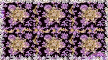 Altın elemanları ile siyah renkler altın seamless modeli. Noel, kar tanesi, yeni yıl. Siyah renkleri altın elemanları ile sorunsuz vintage desen.