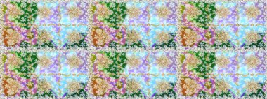 Altın elementlerle nötr renklerde altın desen. Kusursuz desenli oryantal süs. Raster altın tekstil baskısı. Çiçek kiremitleri. İslam tasarımı.