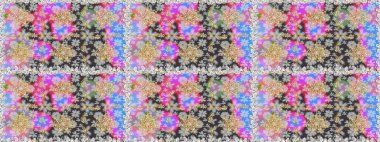 Raster illüstrasyonu. Kusursuz soyut bir arkaplan. Oriental raster klasik gri ve altın desenli.