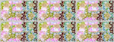 Çiçek süsü kumaş deseni, cam, çiçek desenli altın elementli, nötr renklerde metal. Klasik raster altın pürüzsüz desen.