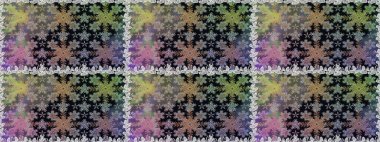 Klasik raster şablonu. Gri ve altın desenli. Tekrarlayan ögelerle kusursuz soyut arkaplan.