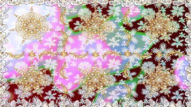 Noel, kar tanesi, yeni yıl 2019. Tarafsız renklerde, altın elementlerle kusursuz bağ dokusu.