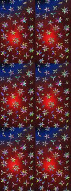 Raster illüstrasyonu. Raster illüstrasyonu. Eskiz tarzı kahverengi ve kırmızı renkler. El yapımı çiçek ve bitki koleksiyonu. Şirin karalamalı çiçek deseni çiz..